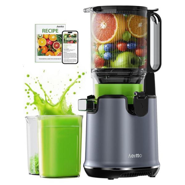 5.8" Extra Large Feed Chute Cold Press Juicer Machine