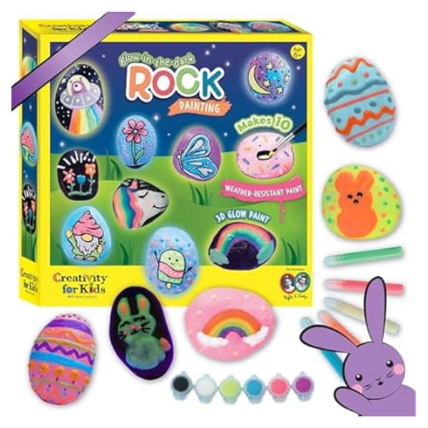 Kids Glow In The Dark Rock Painting Kit