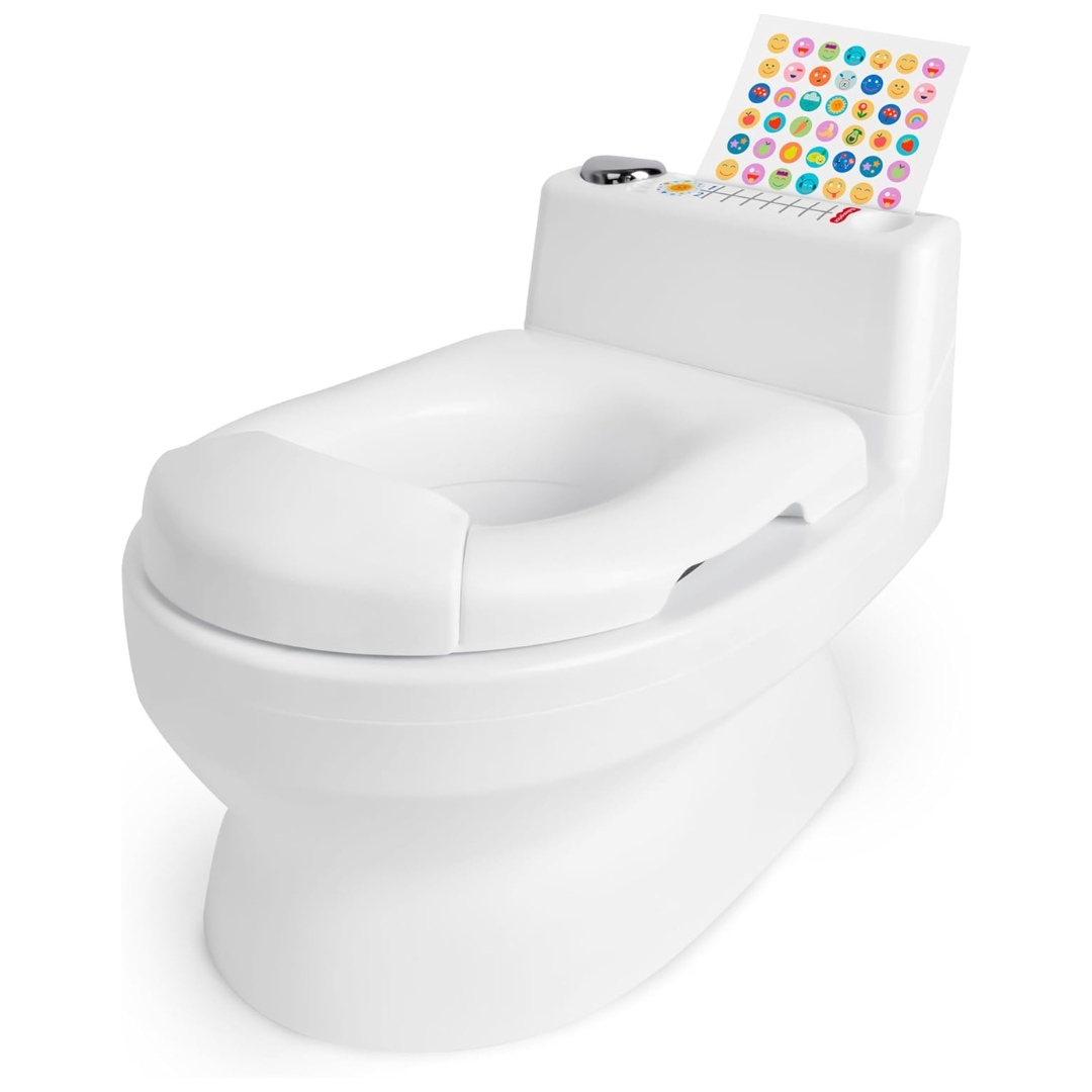 2-in-1 Potty Trainer with Flushing Sounds and Splash Guard