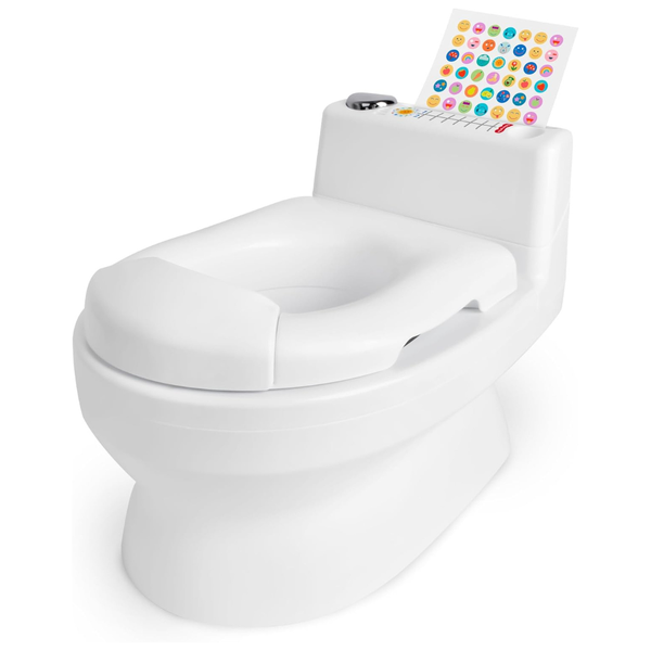 2-in-1 Potty Trainer with Flushing Sounds and Splash Guard