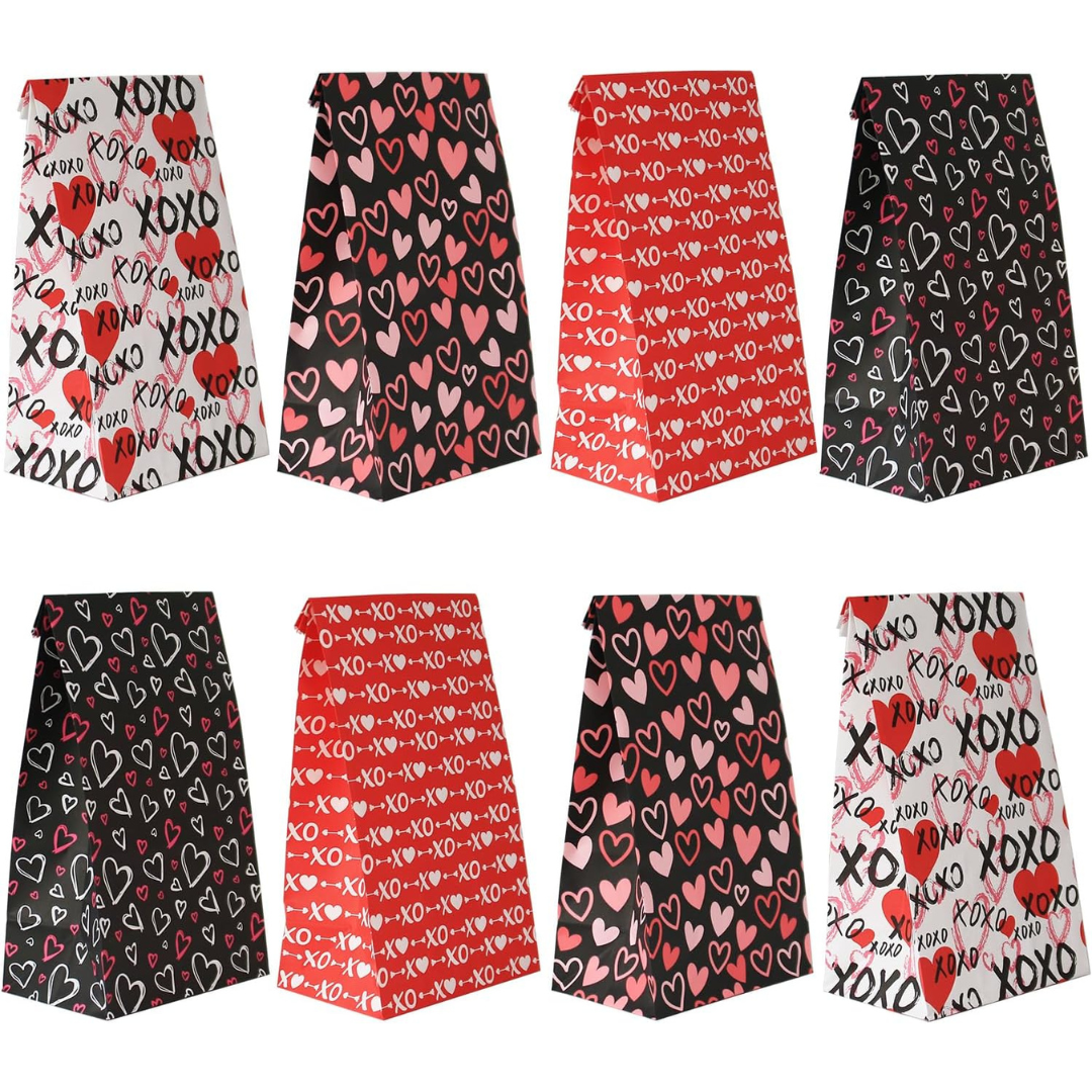 24-Piece Haobell Valentines Day Goodie Bags With Stickers