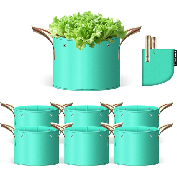 7 Pcs 7 Gallon Grow Bags