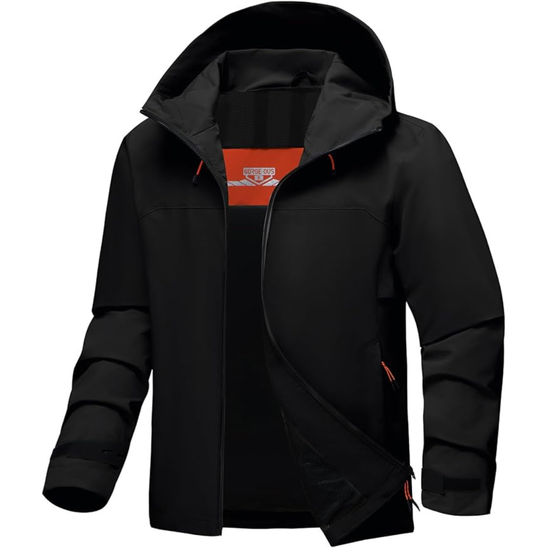 Men's Waterproof Windbreaker Hooded Jacket (Various)