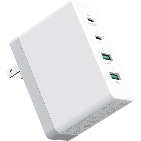 120W GaN 4-Port USB C Charger Block