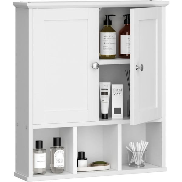 Shintenchi Adjustable & Open Shelf Wall Cabinet with Door