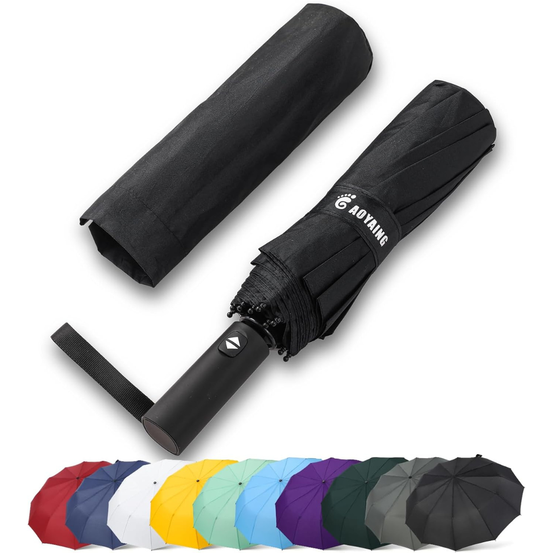46 Inch Large Automatic Travel Umbrella