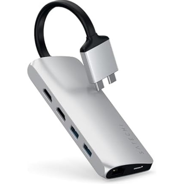 Satechi Type-C Dual Multimedia Adapter with Dual 4K HDMI