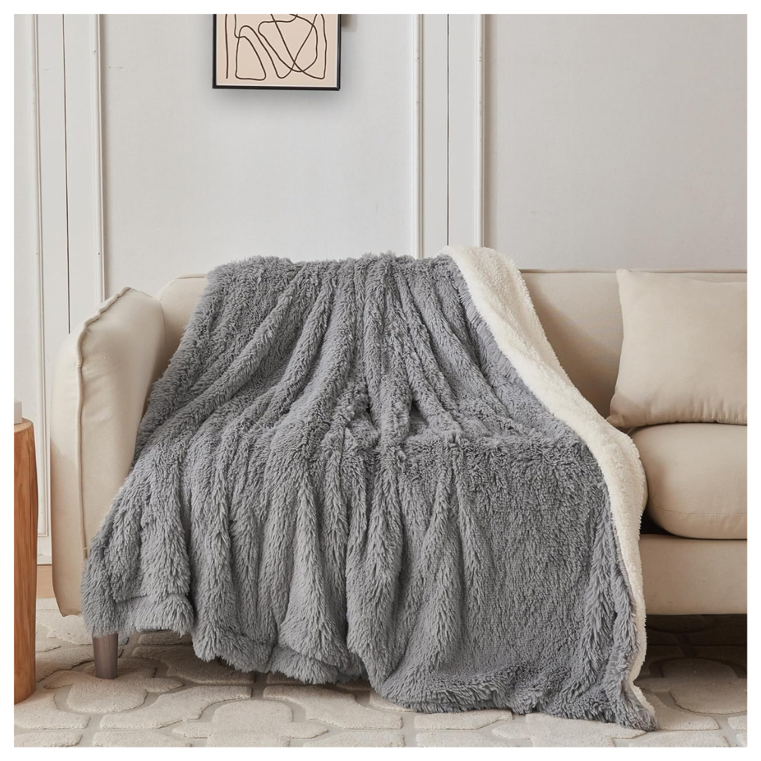 COOVA Ultra Soft Faux Fur Throw Blanket