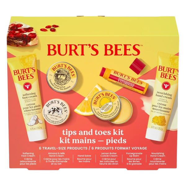 6-Piece Burt's Bees Tips & Toes Travel Gift Set