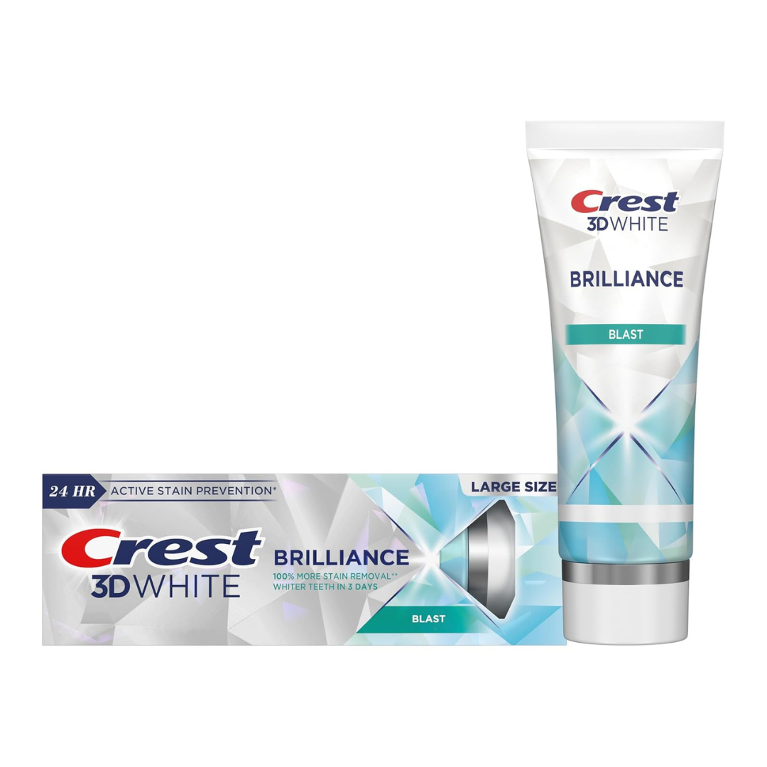 4.6oz Crest 3D White Brilliance Blast Teeth Whitening Toothpaste