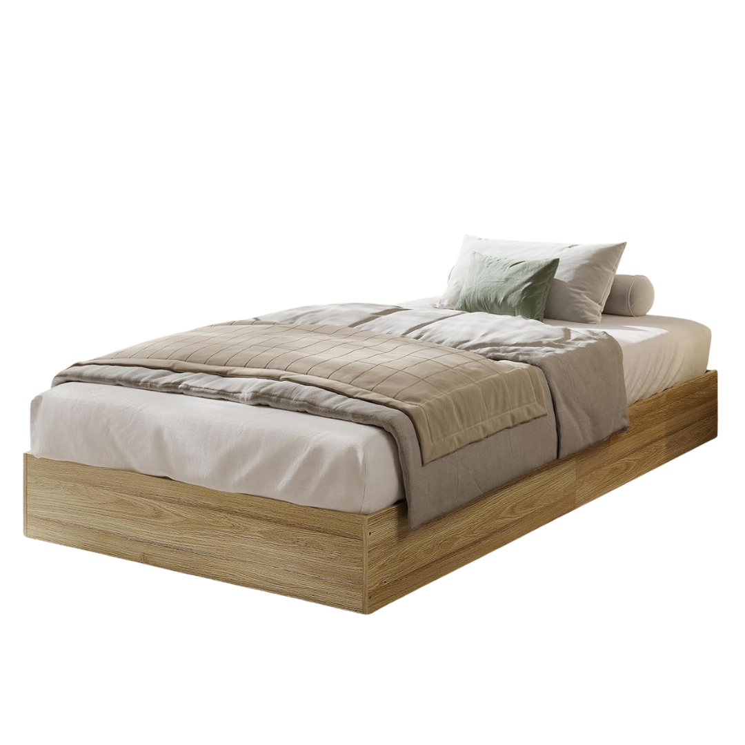 GarveeHome Twin Size Wood Platform Bed Frame