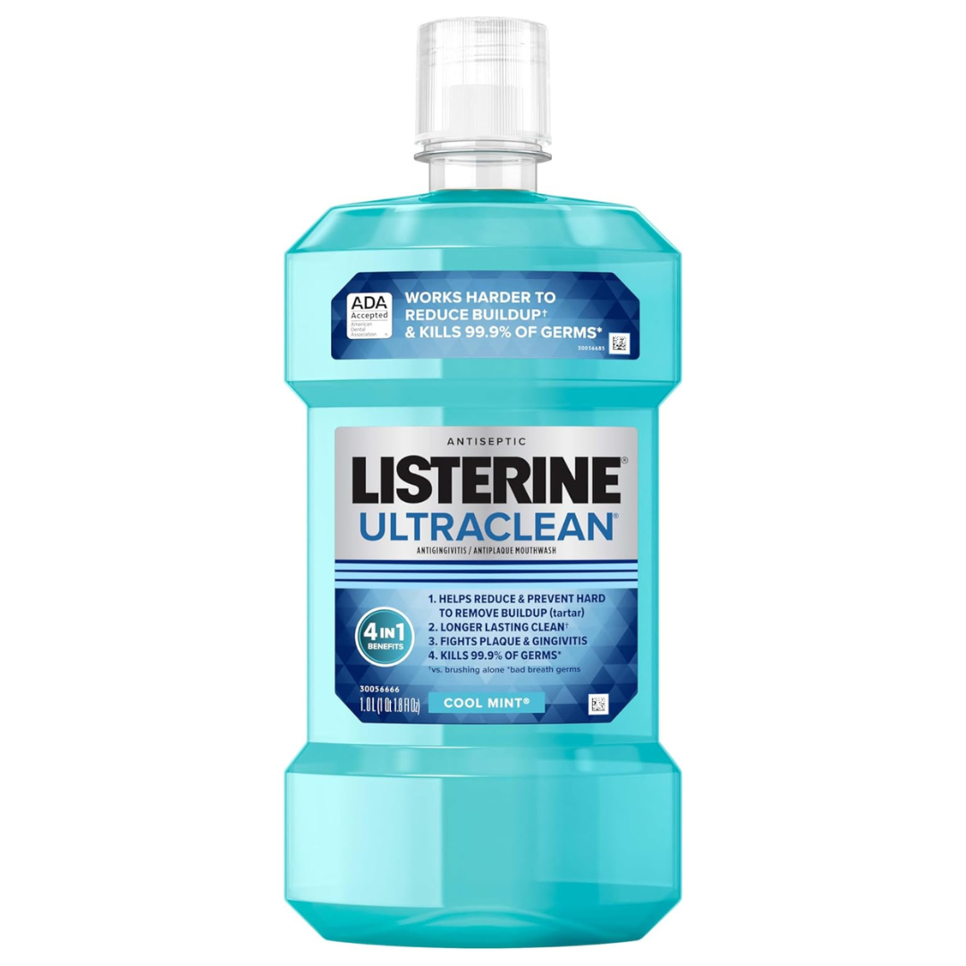 33.8 fl oz Listerine Ultraclean Oral Care Antiseptic Mouthwash