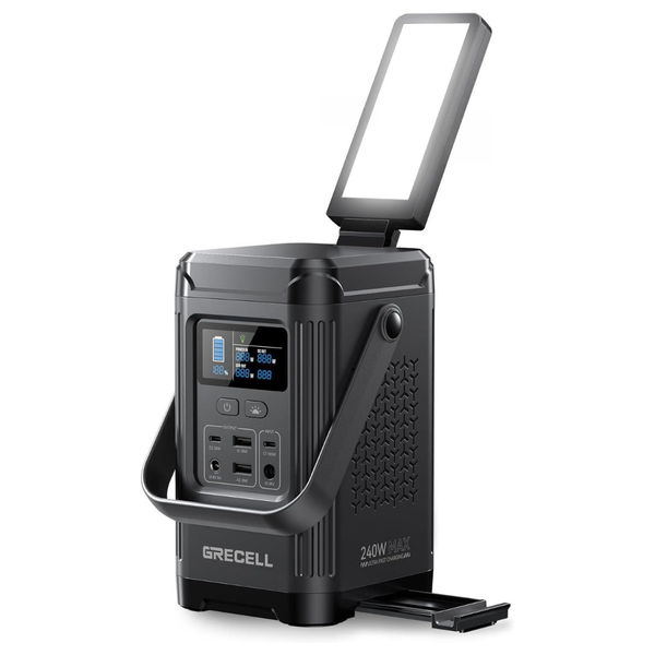 Grecell 240W 154Wh/ 48000mAh LiFePO4 Portable Power Station