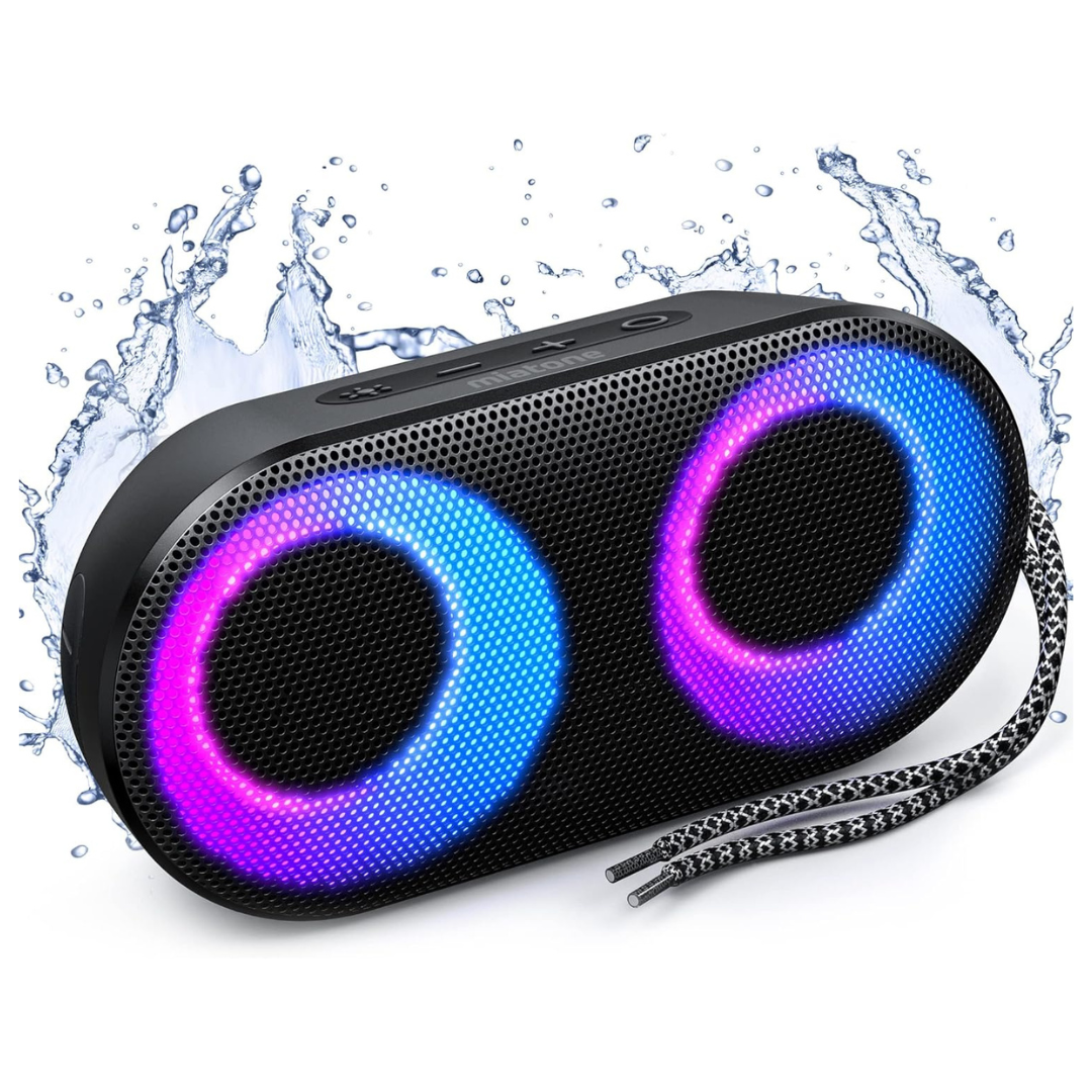 15W Waterproof Bluetooth Shower Speaker With LED Lights