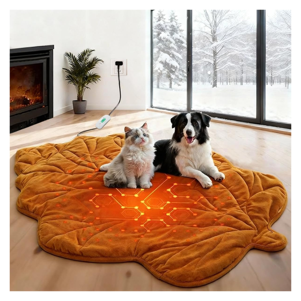 35" x 27" Waterproof Electric Heated Pet Bed With Adjustable Temperature