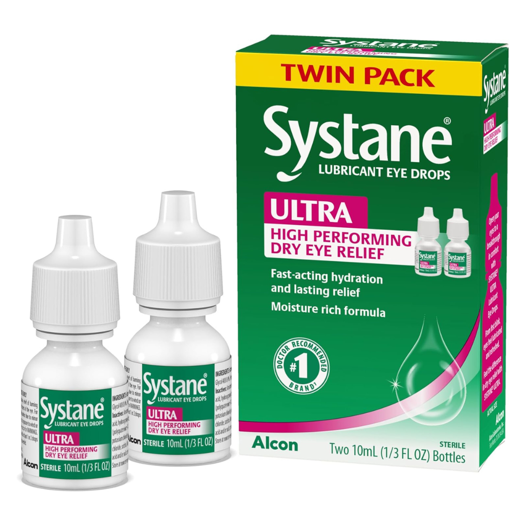 Twin Pack Systane Ultra Lubricant Eye Drops (10-ML Each)