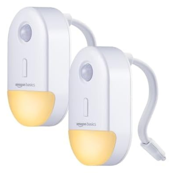 2-Pack Amazon Basics Color Changing LED Toilet Bowl Motion Sensor Light