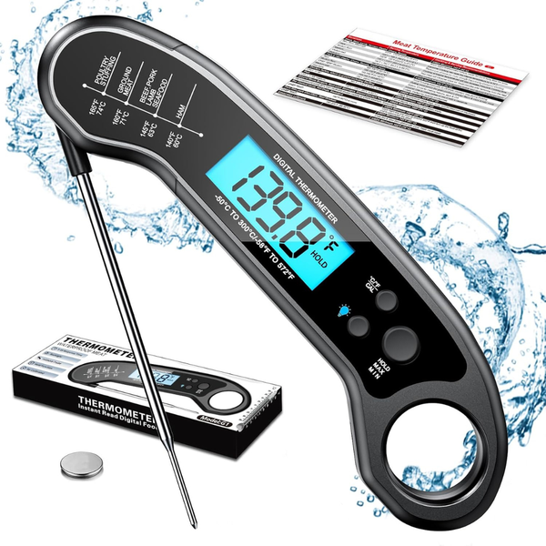 Waterproof Instant Read Digital Food Thermometer