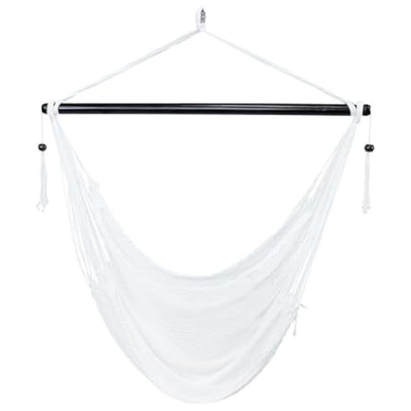 Sunnydaze Outdoor Soft-Spun Polyester Hanging Hammock Chair Swing