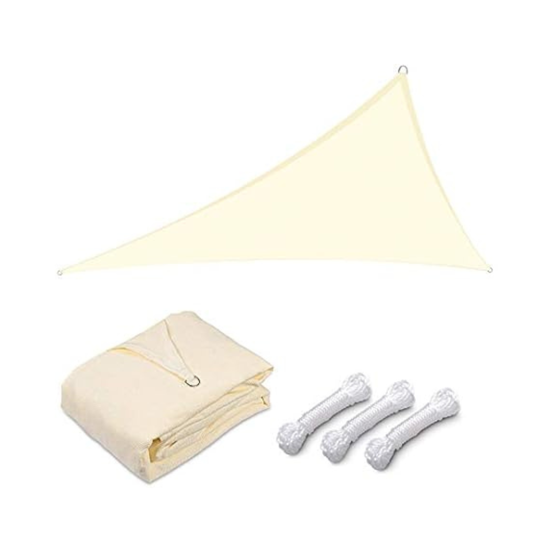 22 x 22 x 22ft Yescom 97% UV Block Triangle Sun Shade Sail