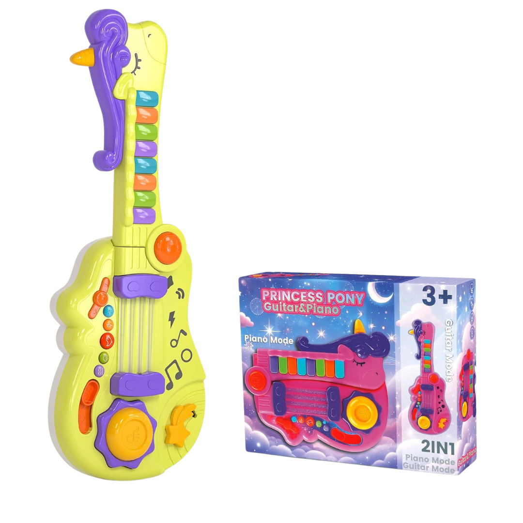 3-in-1 Toddler Guitar Toys With Piano Drum