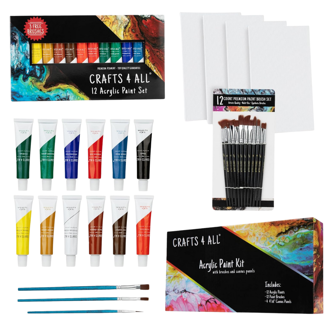 28-Piece Crafts 4 All Non-Toxic Acrylic Paint Set
