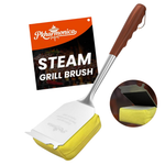 17" Long Handle Grill Cleaner Brush With Replaceable Yellow Head