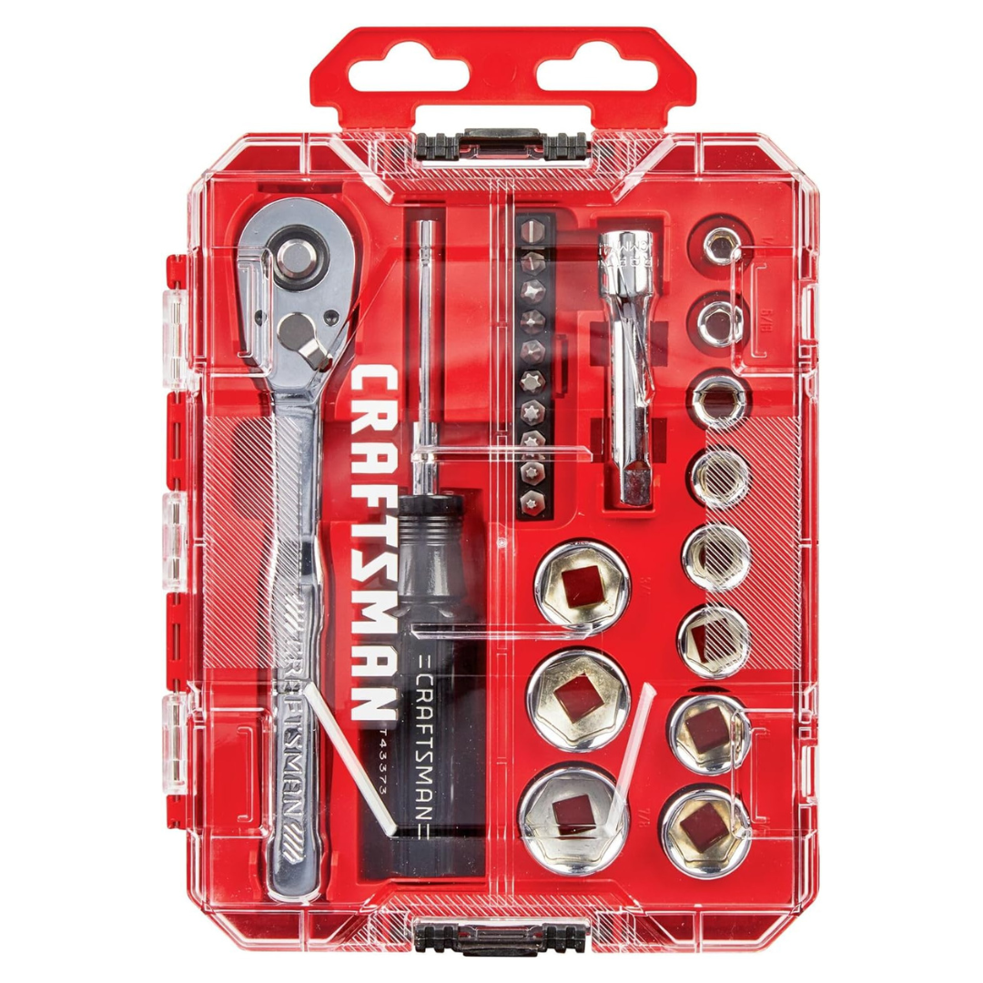 24-Piece Craftsman Mechanics 3/8" Drive SAE Tool Set