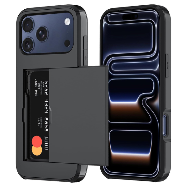 iPhone 17 Pro Max Heavy Duty Protective Wallet Case