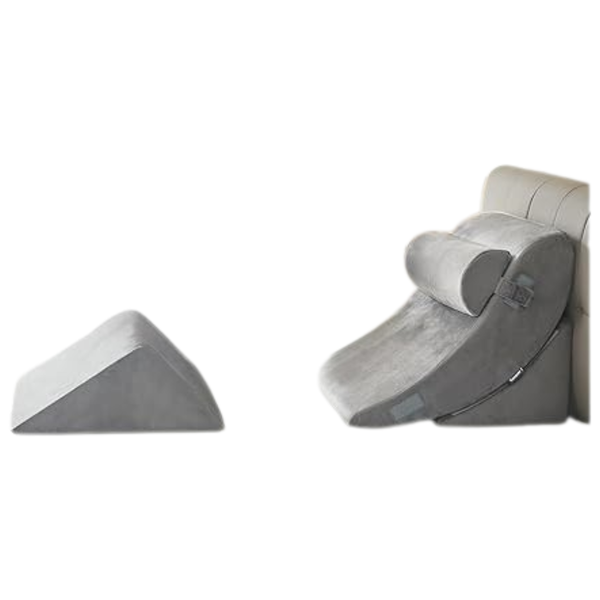 4-Piece Orthopedic Foam Triangle Sit Up Bed Wedge Pillows