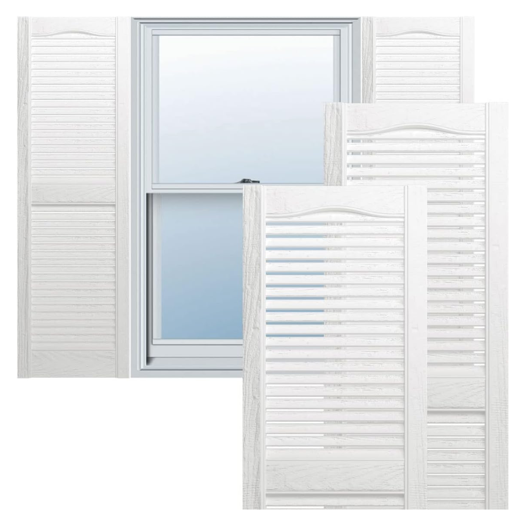 14 1/2" W x 39" H Lifetime Vinyl Standard Cathedral Top Center Mullion