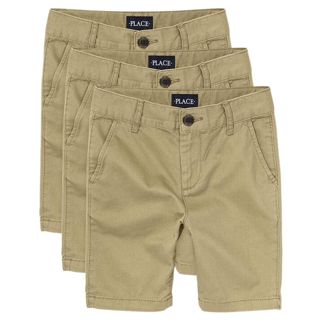 3-Pack The Children's Place Boys Stretch Chino Shorts