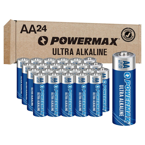 24-Count Powermax Ultra Long Lasting Alkaline AA Batteries