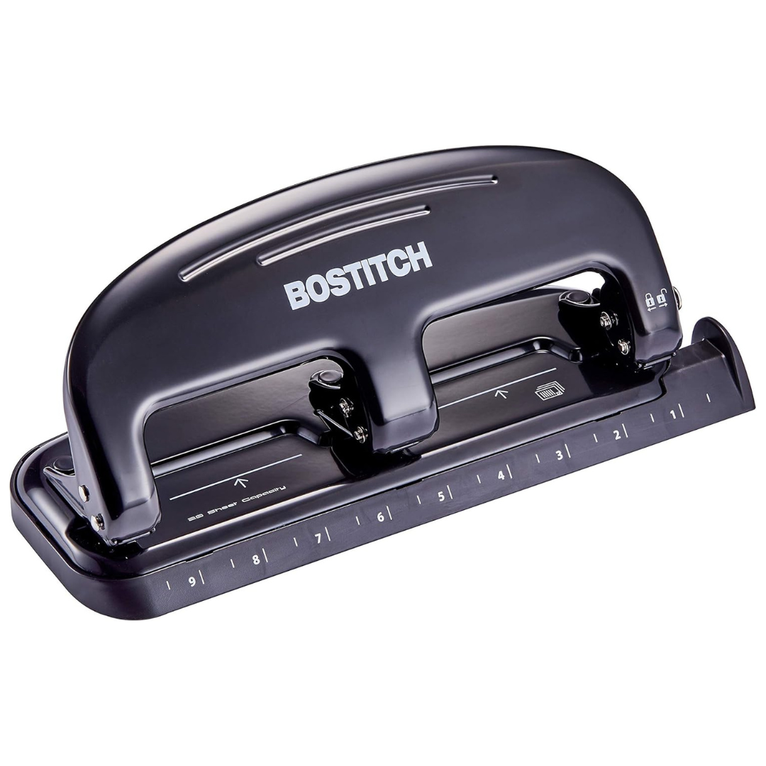 Bostitch Office EZ Squeeze 20 Sheet Standard 3 Hole Punch