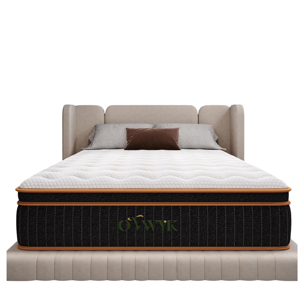 12'' Memory Foam & Pocket Spring Hybrid Mattress King Size Bed