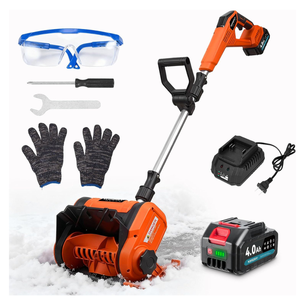 Electric 12" Width 6.7" Depth Cordless Snow Shovel