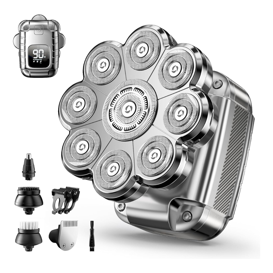 UltraCaput Men's 5-in-1 Detachable Wet Dry 9D Head Shavers
