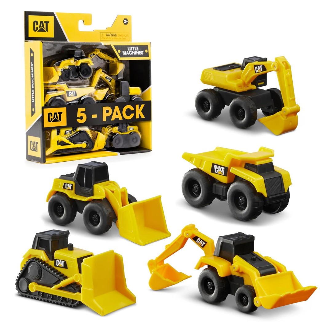 5-Pack Cat Construction Little Machines Great Cake Toppers