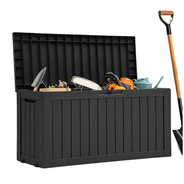 Yitahome 72-Gallon Outdoor Storage Resin Deck Box w/ Wheels