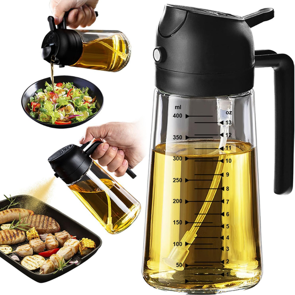 16oz TrendPlain 2 in 1 Olive Oil Dispenser Bottle