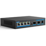 TEROW 6-Port Unmanaged Ethernet Switch (4x 2.5G Base-T + 2x 10G SFP)