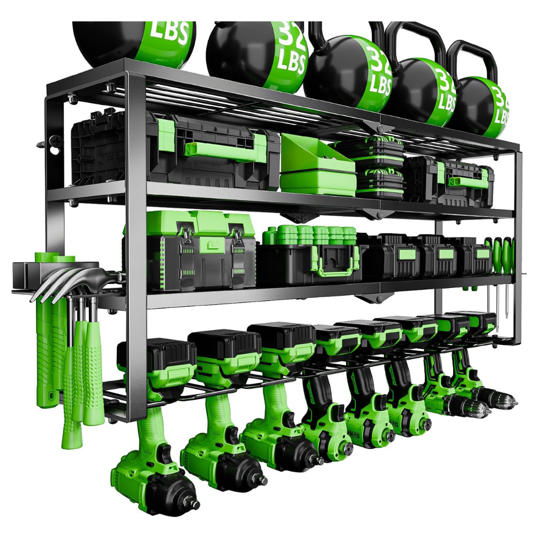4-Tier 30" STYNGT Power Tool Organizer Wall Mount