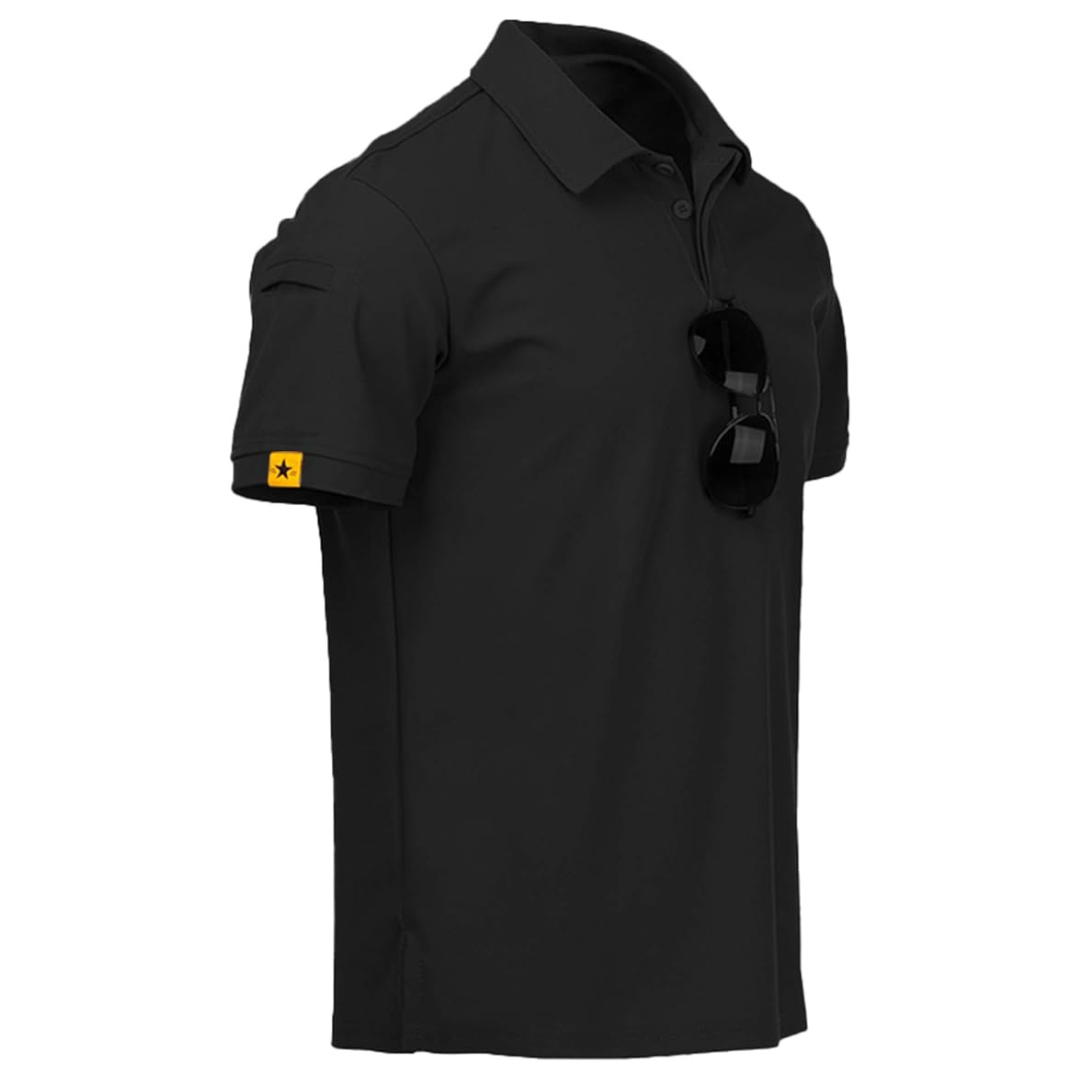ZITY Men's Short Sleeve Sports Tactical Polo T-Shirt