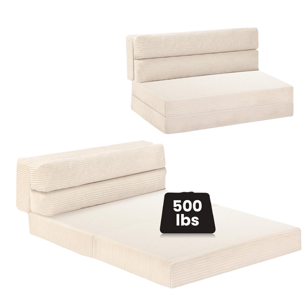 2 in 1 Full Size Pull Out Loveseat Folding Convertible Sofa Bed