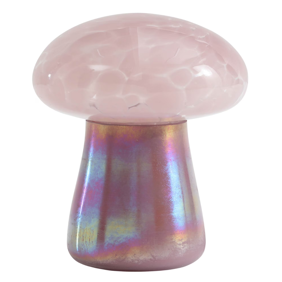 Urban Shop Lidded Iridescent Purple Mushroom Candle
