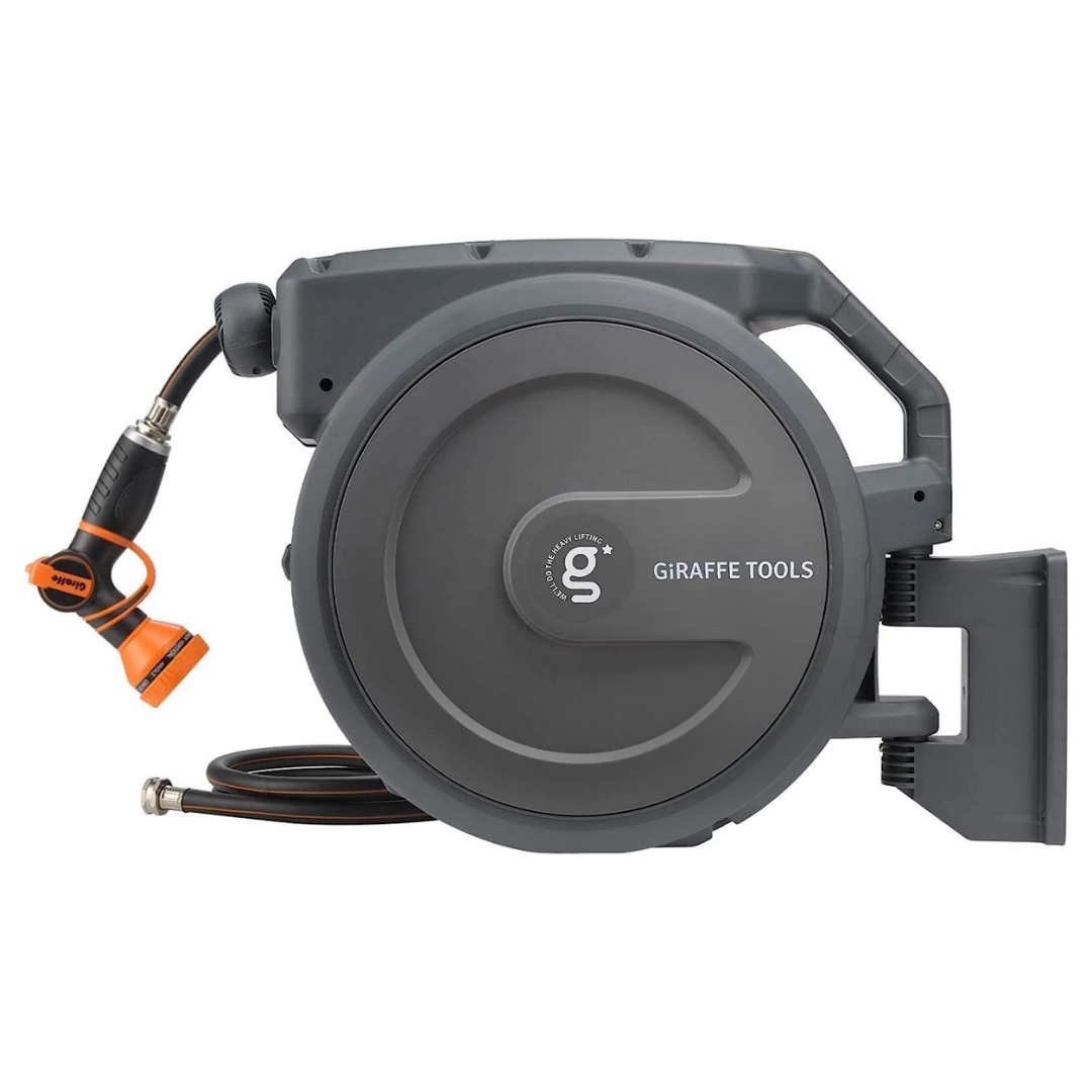 Giraffe Tools 1/2" x 100 ft Wall Mounted Water Hose Reel