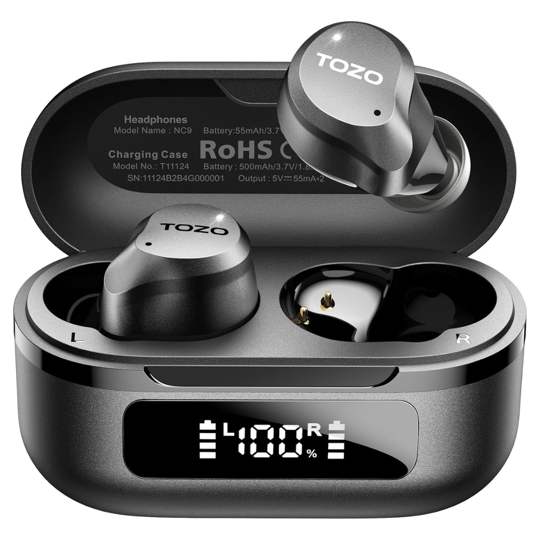 Tozo Hybrid Active Noise Cancelling Wireless Earbuds