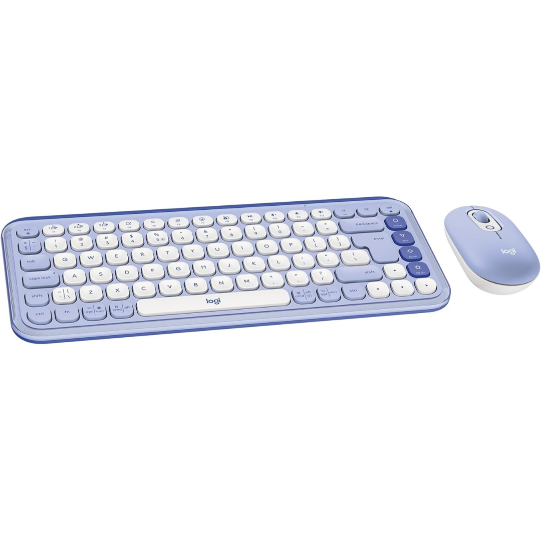 Logitech Pop Icon Bluetooth Wireless Keyboard & Mouse Combo