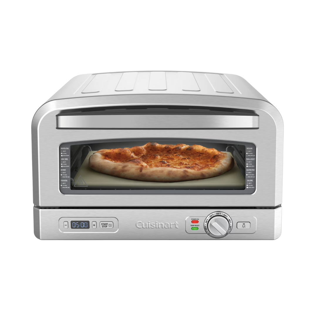 Cuisinart 0.6 Cu Ft Electric Indoor Pizza Oven with Accessories