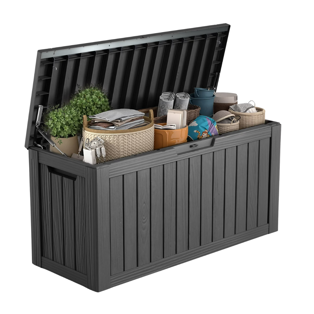 80 Gallon Easy Up Lockable Patio Outdoor Storage Box